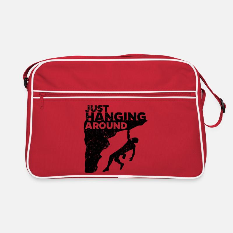 Boulder saying Funny climbing Mountain climbing sport Retro Bag