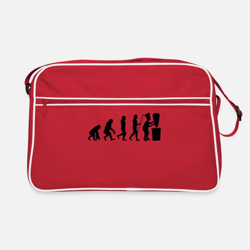 Evolution Döner Kebab Kebap Spieß Fleisch Essen Retro Tasche