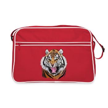 tiger - Sac Retro - rouge/blanc - Devant