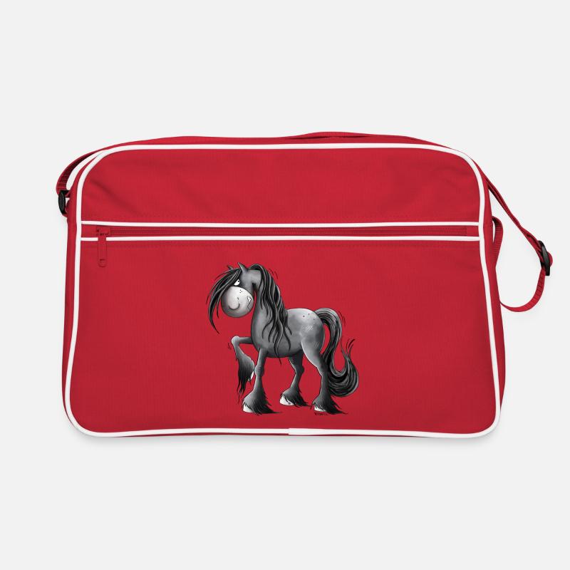 Cheval Grumpy I Bande Dessinée Pour Cavalier Sac Retro