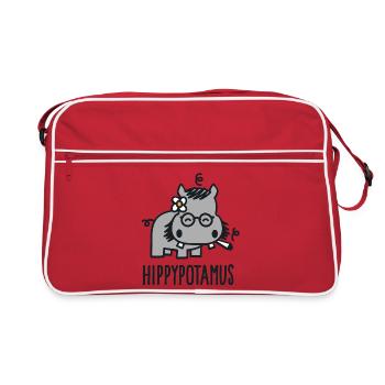 Hippypotamus - Retro Bag - red/white - Front