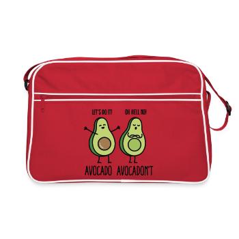 Avocado - Avocadon't - Sac Retro - rouge/blanc - Devant