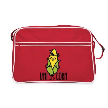 Wannabe uni-corn ( Unicorn ) - Retro Bag - red/white - Front