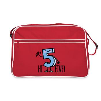 Hi Five! - Retro Bag - red/white - Front