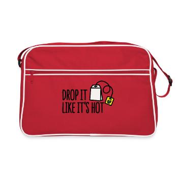 Drop it likes it's hot - Sac Retro - rouge/blanc - Devant