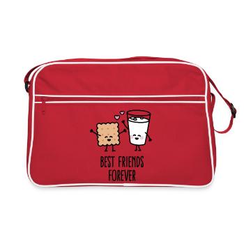 Best friends forever - Sac Retro - rouge/blanc - Devant