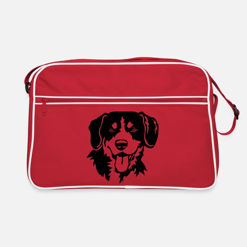 Entlebucher Sennenhund Kopf Retro Tasche