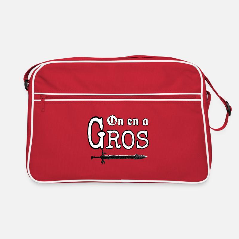 On en a gros réplique Perceval série culte - Sac Retro - rouge/blanc