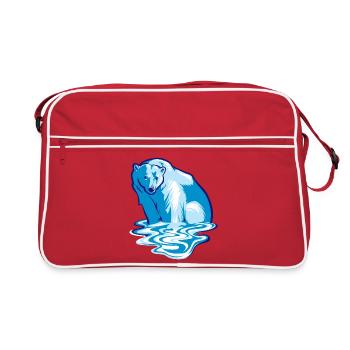 Ours polaire qui fond - Sac Retro - rouge/blanc - Devant