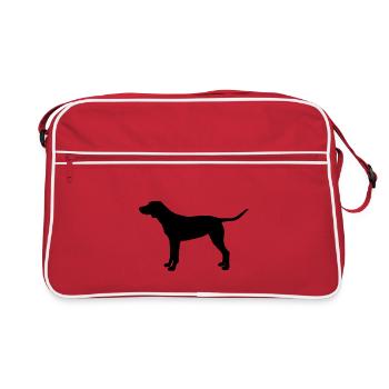 DOG - Retro Tasche - Rot/Weiß - Vorne