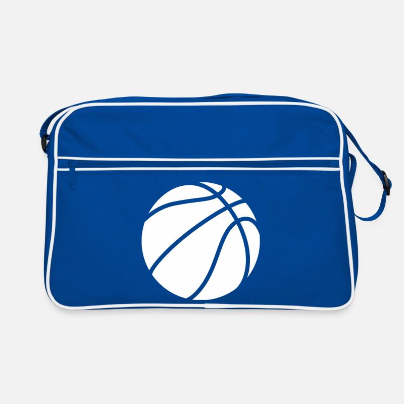 Logo de basket-ball blanc Sac Retro