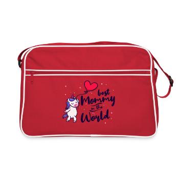 Best mom mother mothers day all the best super mom - Retro Bag - red/white - Front