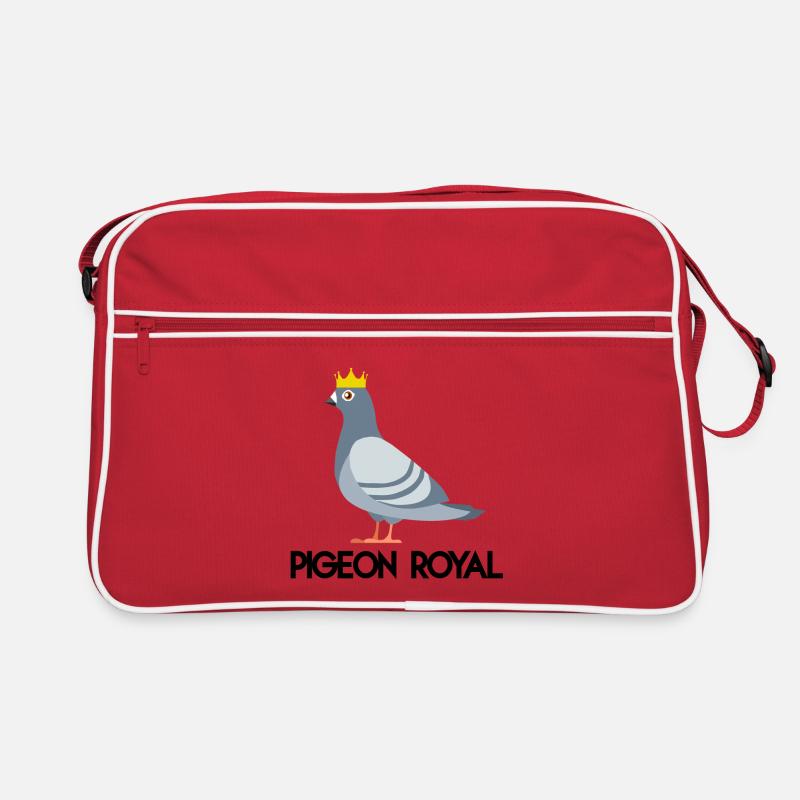 Königliche Taube (schwarzer Tippfehler) Retro Tasche