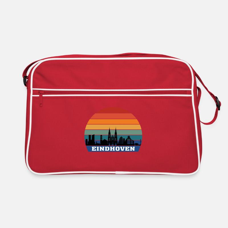 Eindhoven Skyline Silhouette Souvenir Netherlands Retro Bag