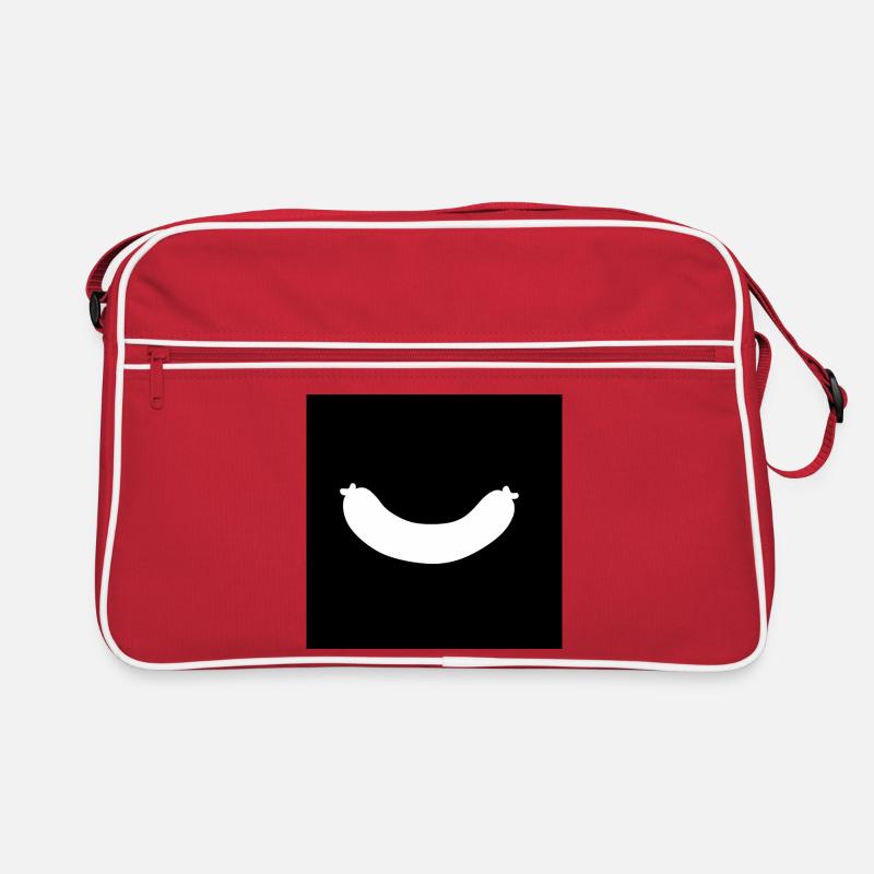 Wurst - Retro Tasche - Rot/Weiß