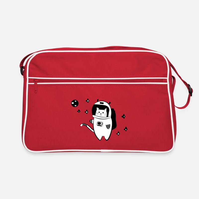 Chat cool dans l'espace Sac Retro