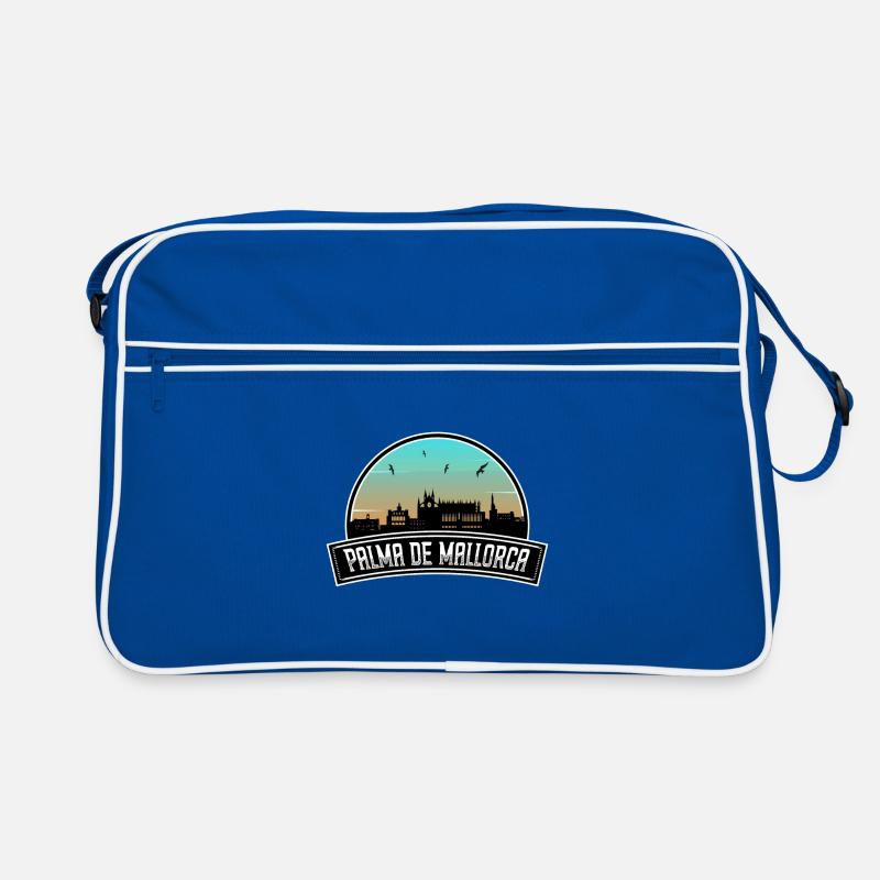 Palma De Mallorca Spanien Skyline Spanisches Souvenir Retro Tasche