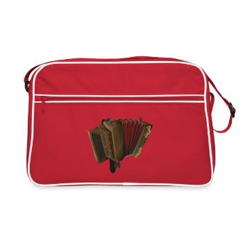Styrian Harmonica - Dark/Red | ZiachON! - Retro Bag - red/white - Front