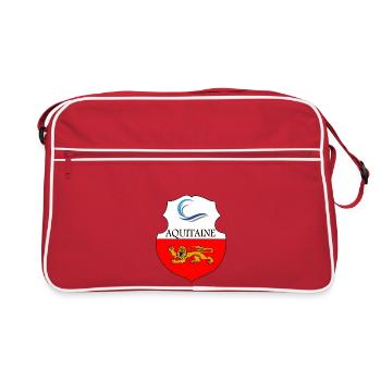 Aquitaine - Sac Retro - rouge/blanc - Devant