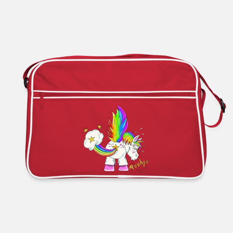 Upsi ein Pupsi Einhorn Retro Tasche