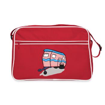 vacances vacances voyage vacances dété le soleil - Sac Retro - rouge/blanc - Devant