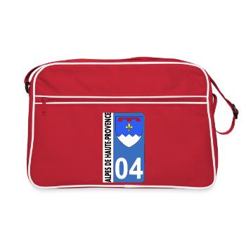 Alpes de haute-provence - Sac Retro - rouge/blanc - Devant