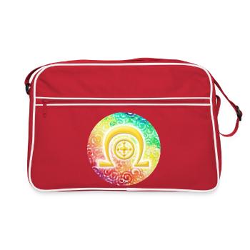 Rainbow Dimension Symbol Healing - Sonja Ariel - Retro Bag - red/white - Front