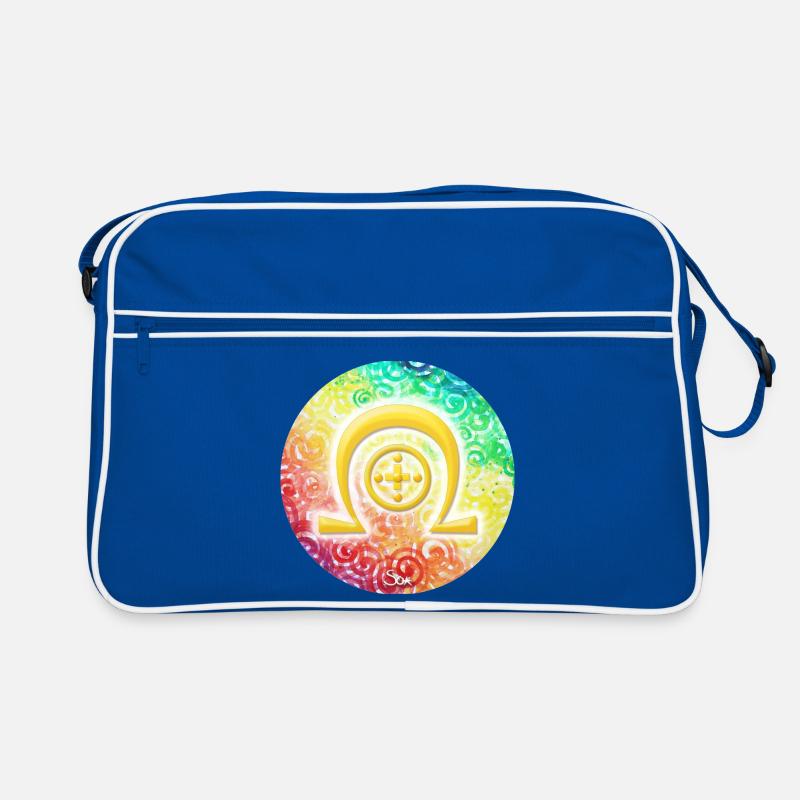 Regenbogen-Dimensionssymbol Heilung - Sonja Ariel Retro Tasche