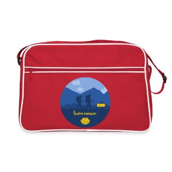 Buen Camino Santiago Homme et Femme - Sac Retro - rouge/blanc - Devant
