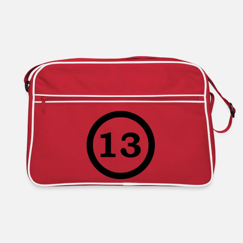 Zahlen Retro Tasche