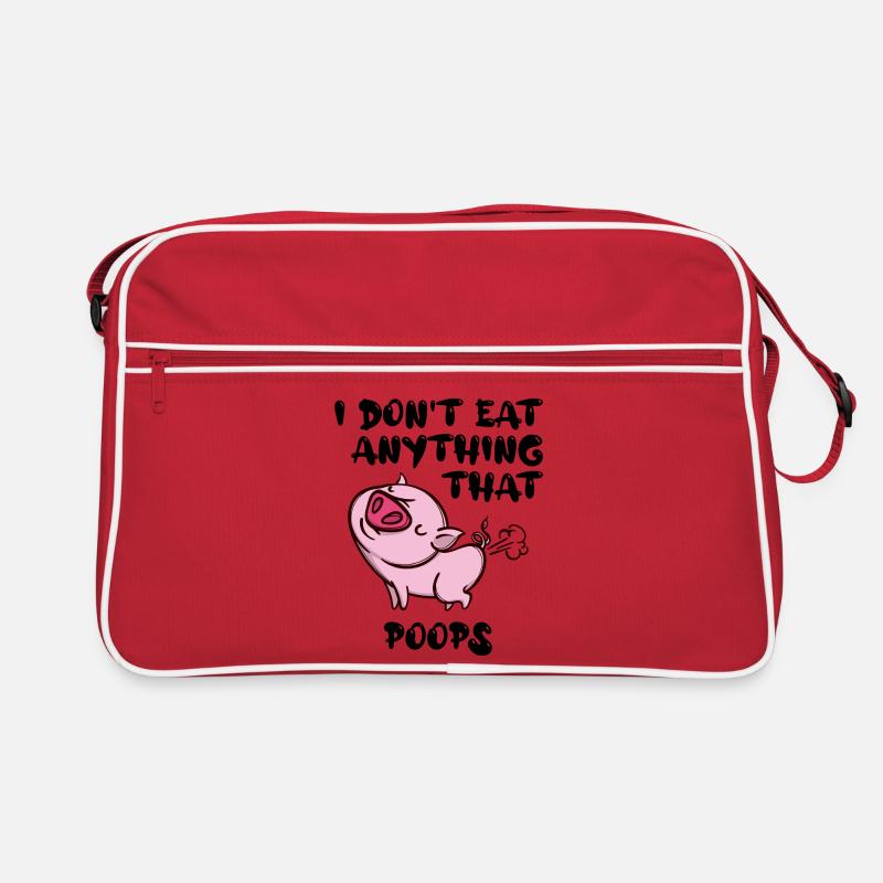 Pig Vegan Statement Retro Bag