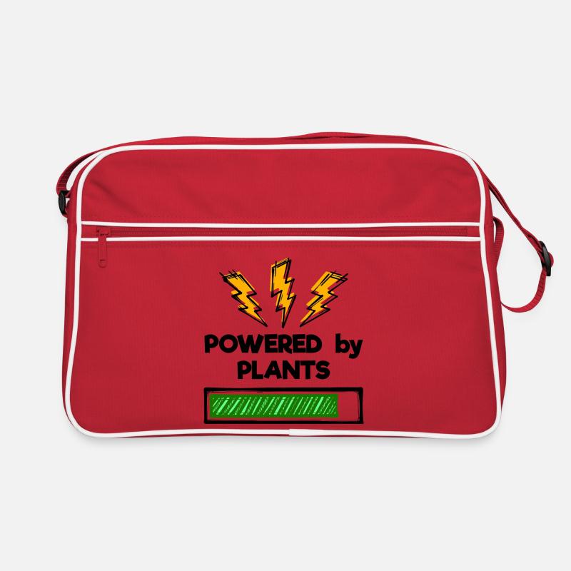Vegetarian vegan statement Retro Bag