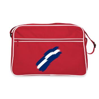 Israel - Retro Tasche - Rot/Weiß - Vorne