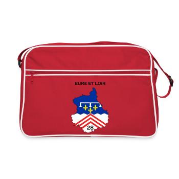 Eure et loir - Sac Retro - rouge/blanc - Devant