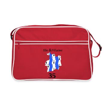 Ille et vilaine - Retro Bag - red/white - Front