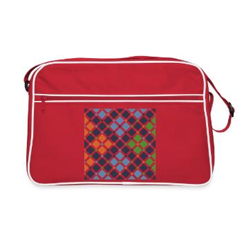 Tuiles andalouses 11 (Alhambra, Grenade) - Sac Retro - rouge/blanc - Devant