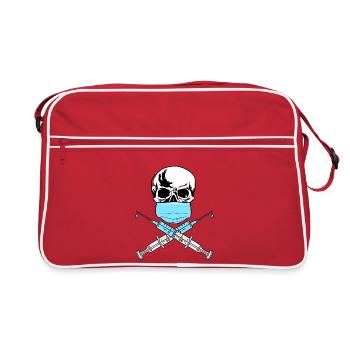 skull vaccine - Retro Bag - red/white - Front