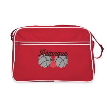 Boule balls for bouler with boules boule petanque - Retro Bag - red/white - Front