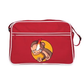 Rage-Monkey - Retro Bag - red/white - Front