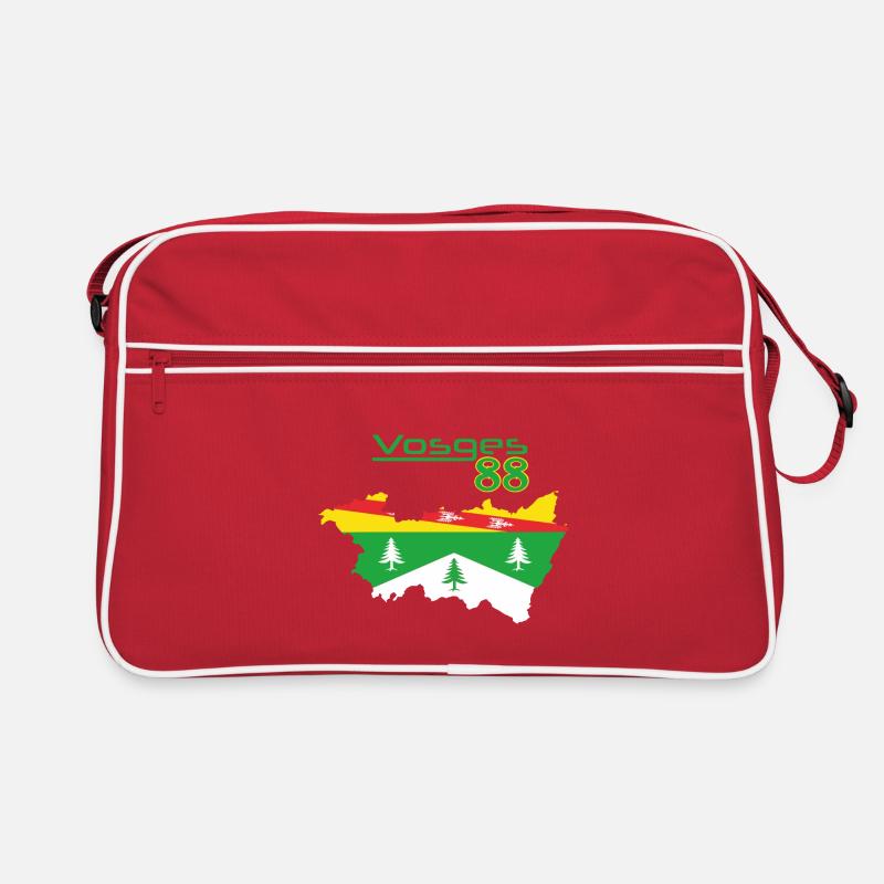 Vosges - Retro Tasche - Rot/Weiß