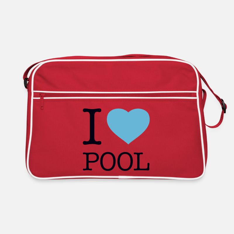 I LOVE POOL Retro Bag