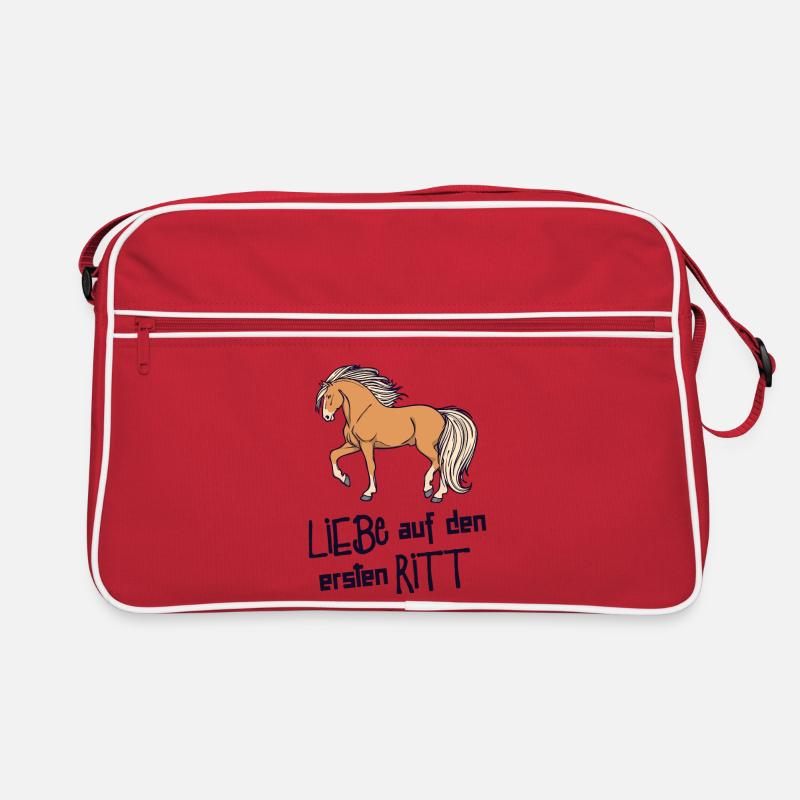 Lustig Statement Islandpferde Pferdeliebe Pferde Retro Tasche