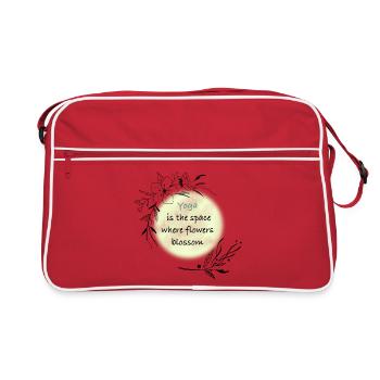 Yoga - Retro Tasche - Rot/Weiß - Vorne