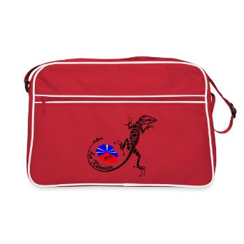 La réunion - Sac Retro - rouge/blanc - Devant
