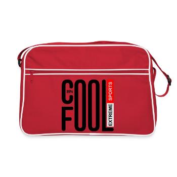 COOL FOOL EXTREME LIGNE NOIRE - Sac Retro - rouge/blanc - Devant