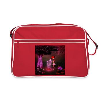 Impressive scorpion with pyramid - Retro Bag - red/white - Front