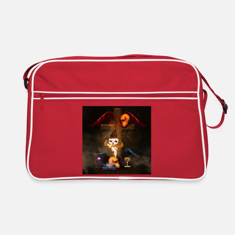 Scène macabre avec chat enchanté Sac Retro