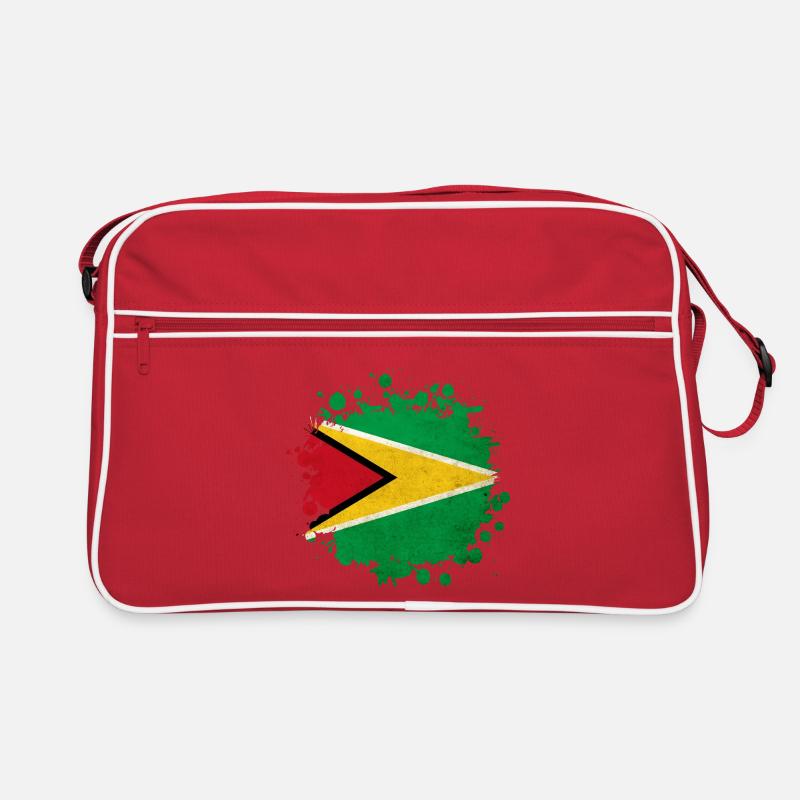 Guyana flag blob Retro Bag