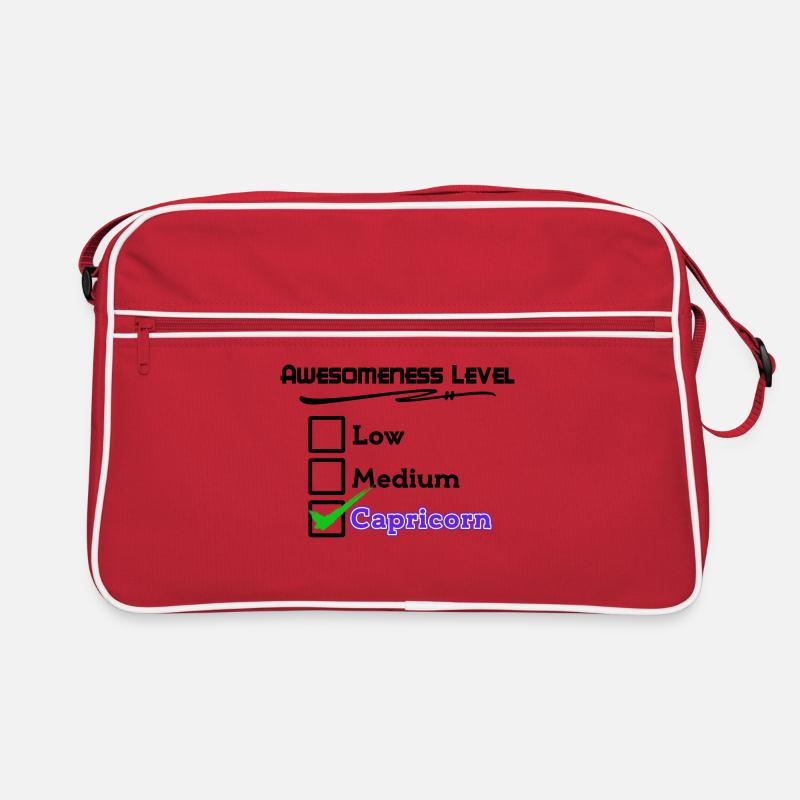 Horoskop Tierkreiszeichen Steinbock Cool Statement Retro Tasche