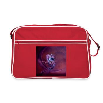 Fly with a fantasy bird - Retro Bag - red/white - Front